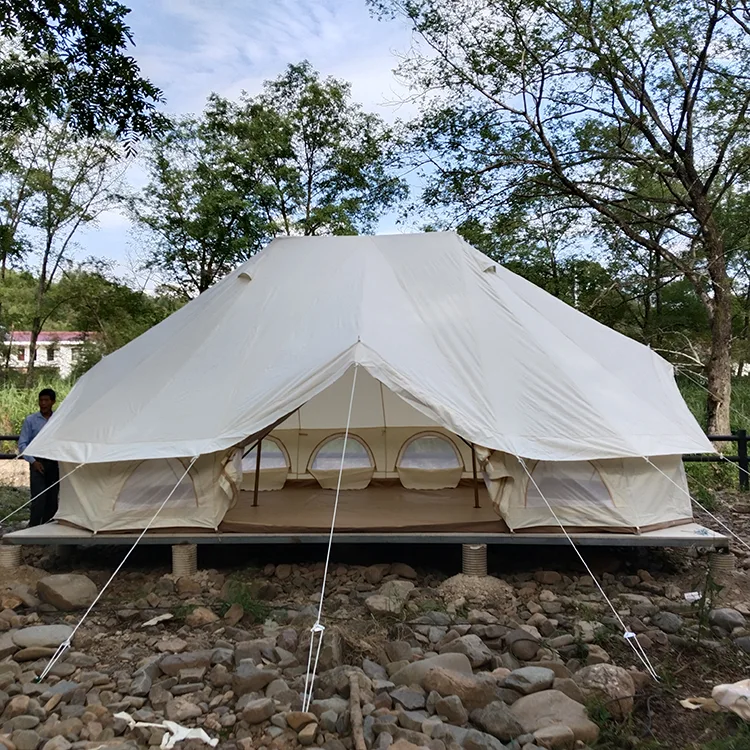 Buiten wilde luxe yurt tent