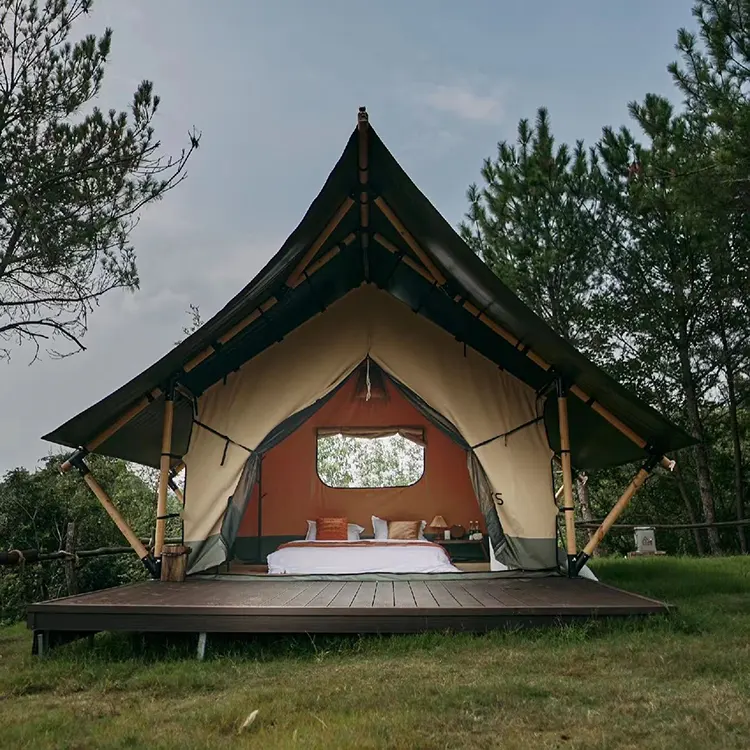 Winddichte luxe nomad hotel tent